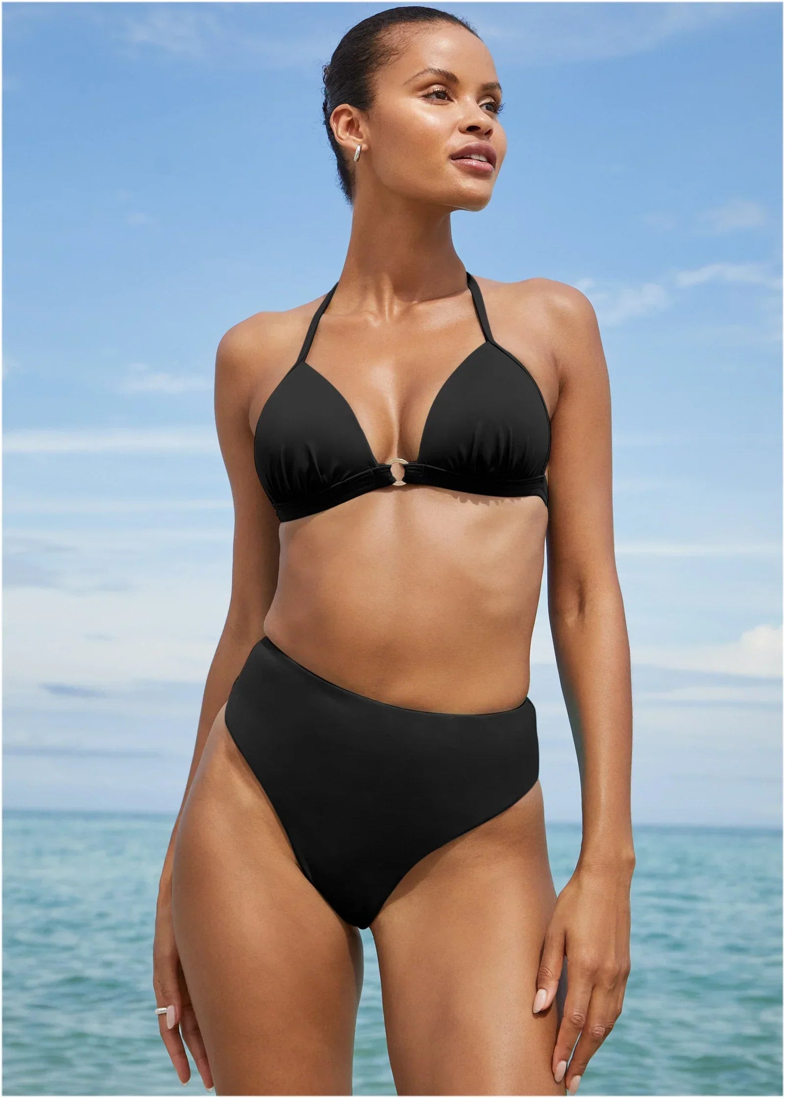 Tahiti Midi Bikini Bottom Black Beauty