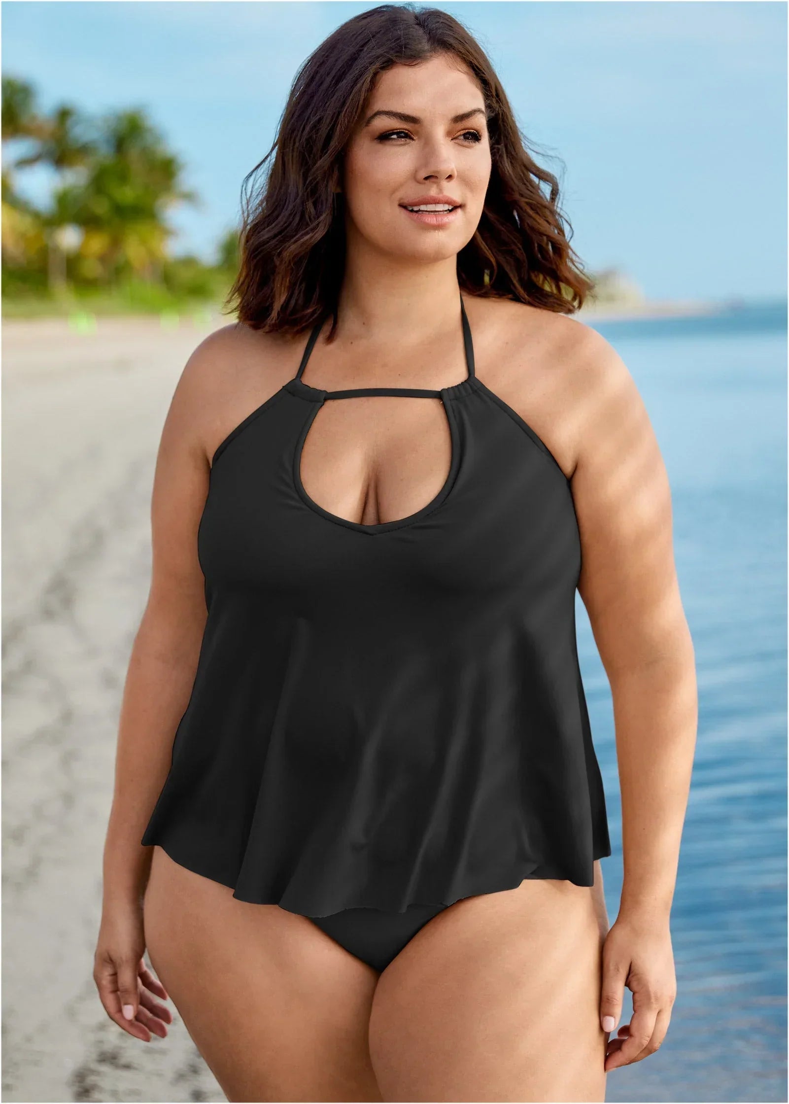 Mykonos Tankini Top Black Beauty