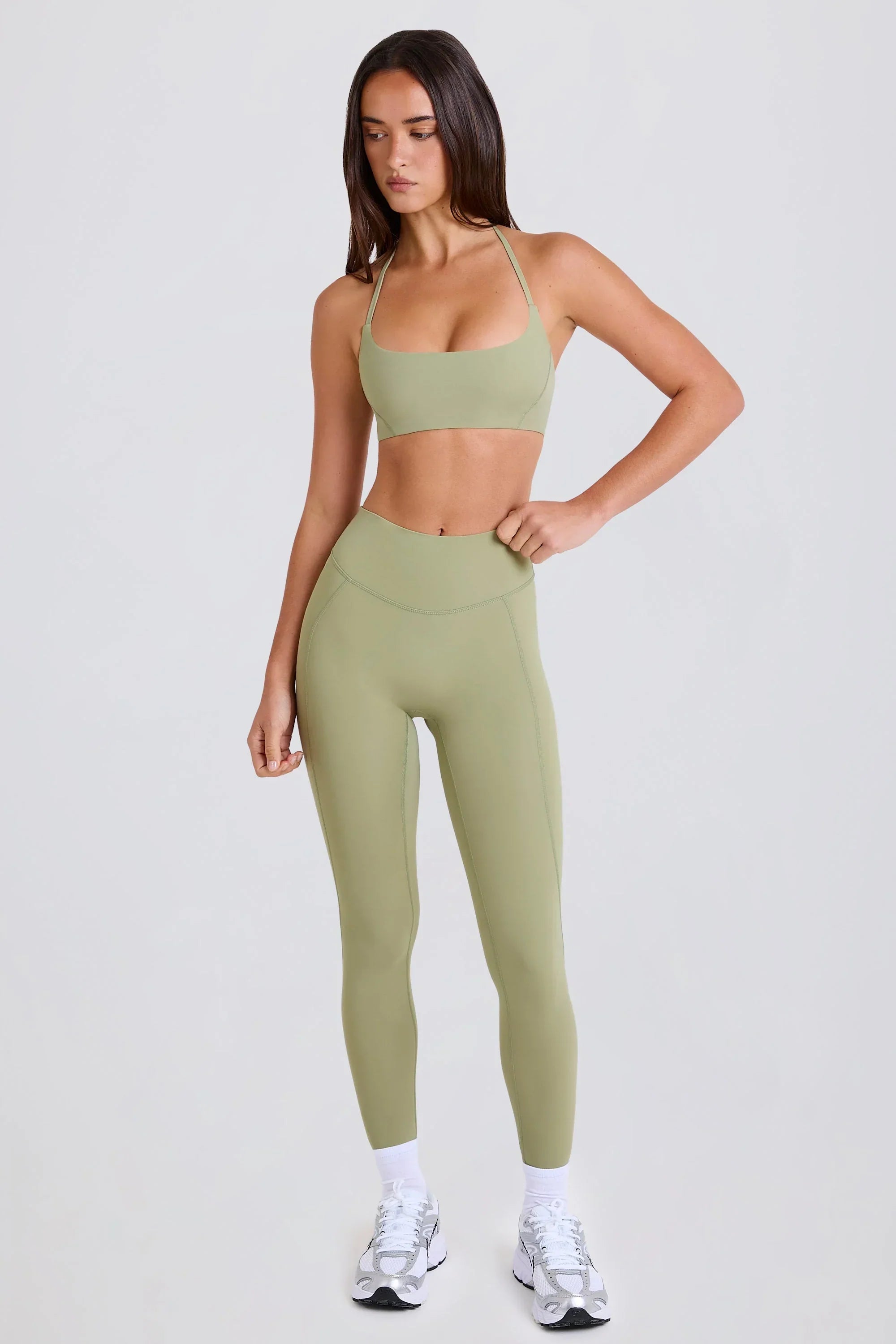 High Waist Leggings in Matcha