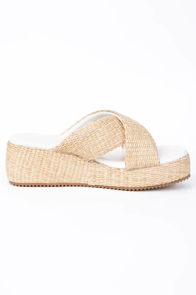 Clementine Tan Cross Platform Sandals