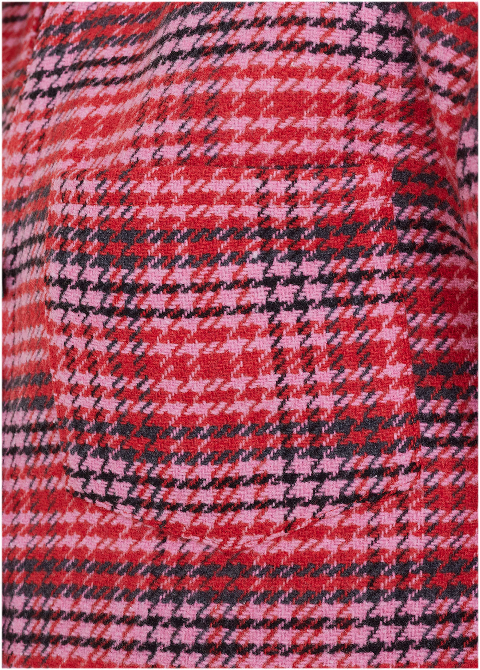 Plaid Shacket Red Multi