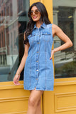 Rhys Denim Button Front Dress