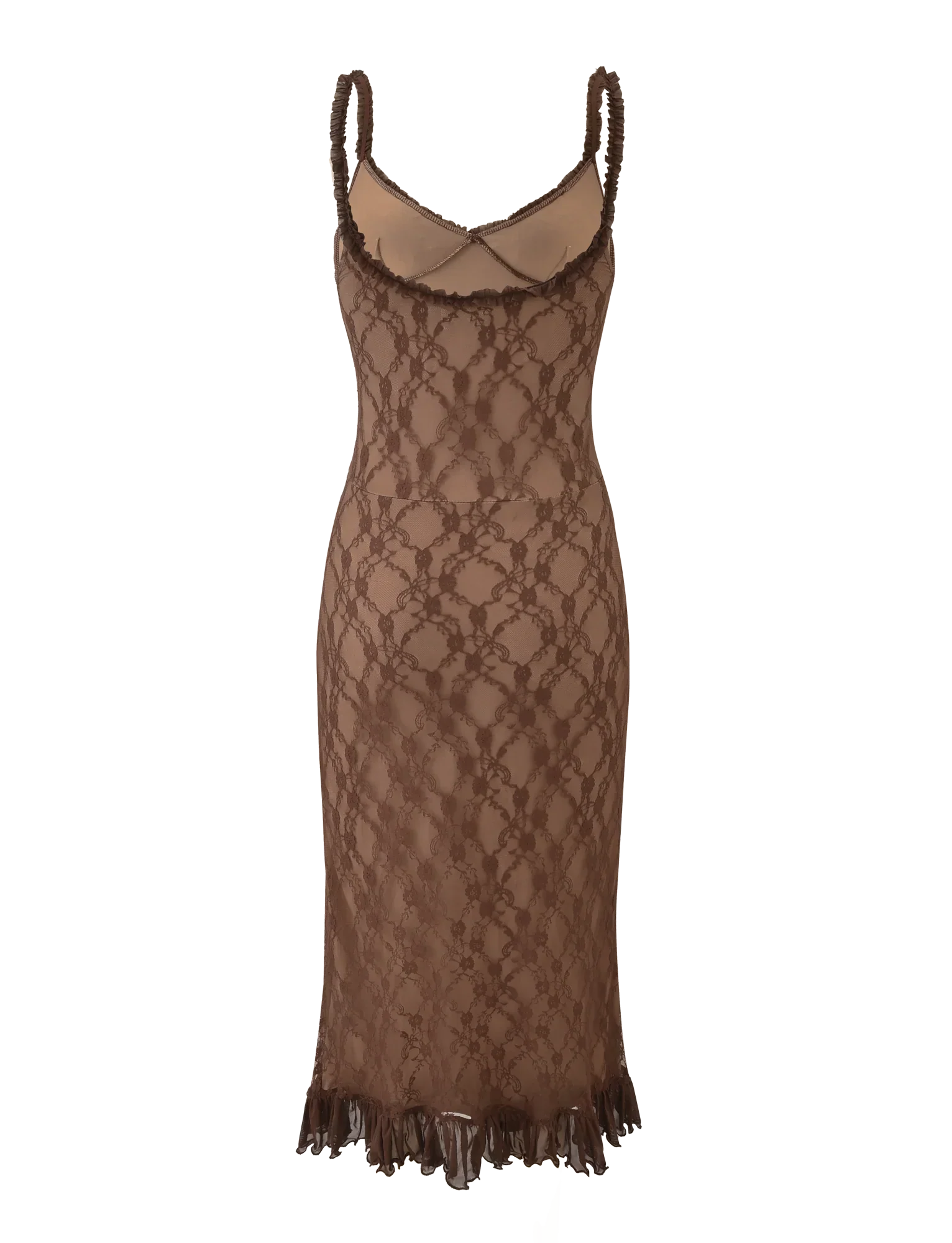DEJA DRESS BROWN LACE