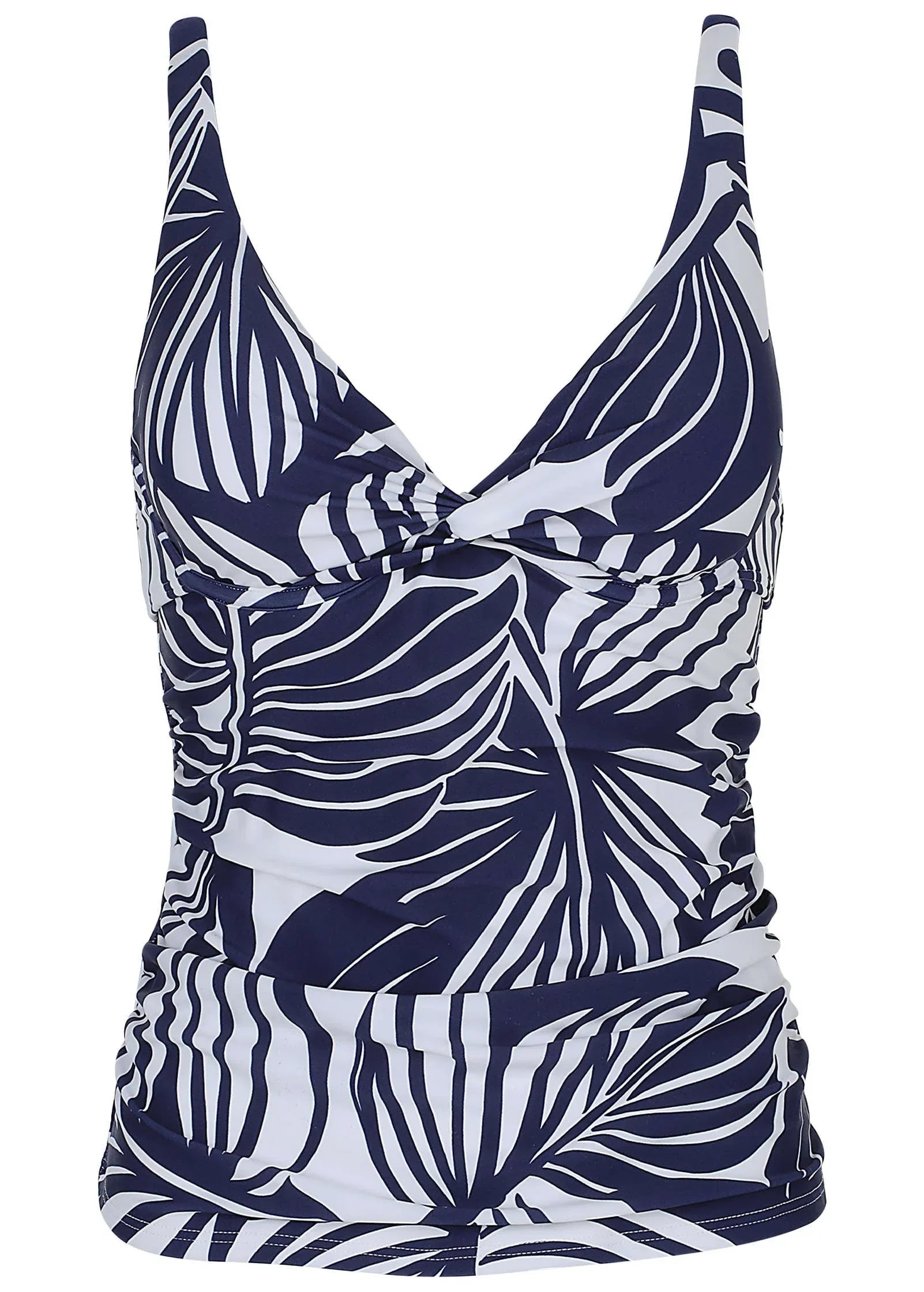 Paros Underwire Tankini Top Contrast Bold Leaves