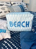 KenzKustomz Blue Palms XL Bag Beach