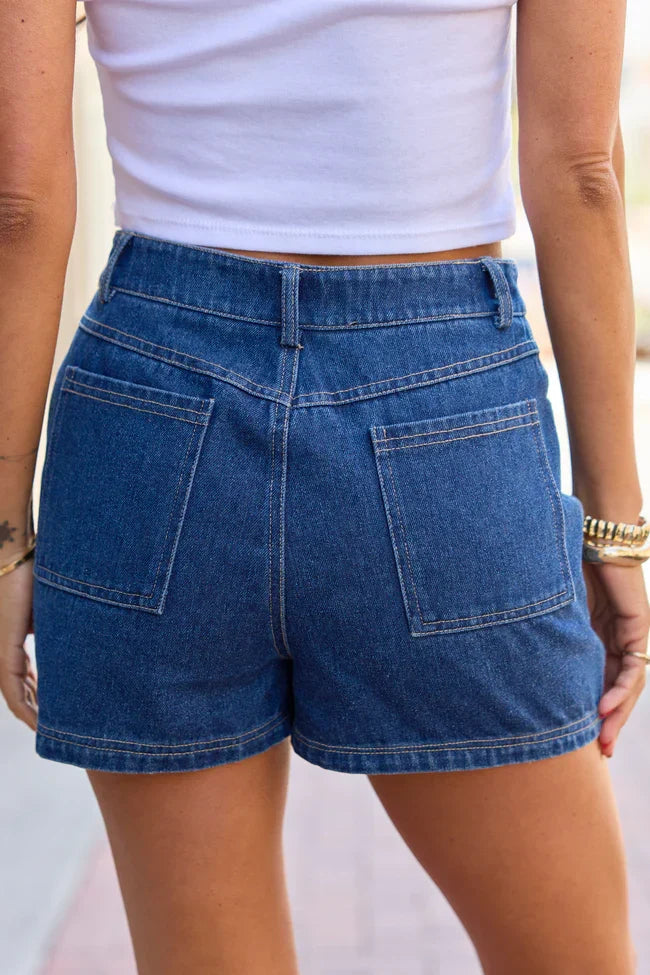Collins Dark Denim Skort