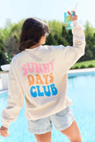 Sunny Days Club Cream Graphic Sweatshirt
