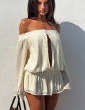 TESSIE PLAYSUIT IVORY
