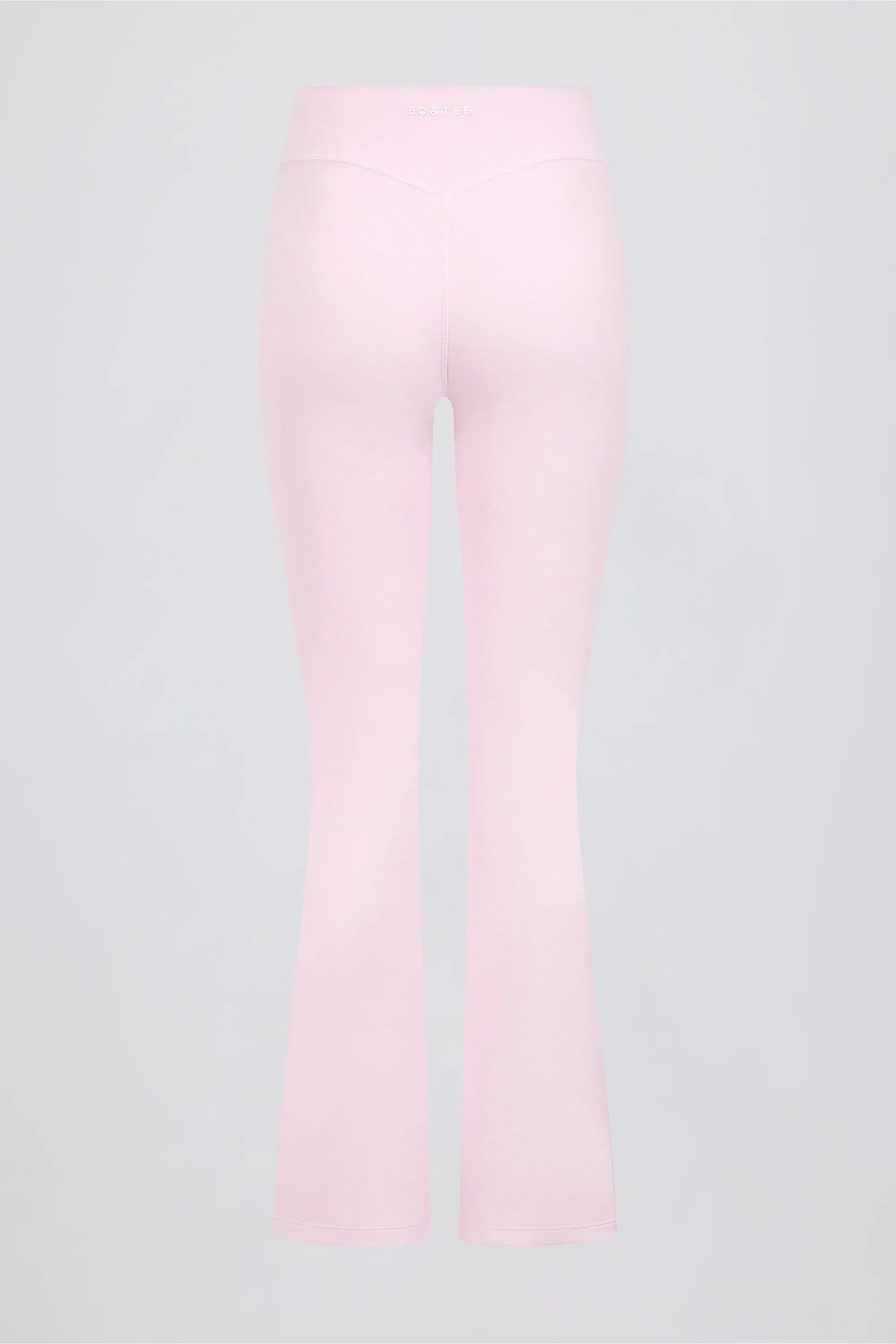 Brushed Jersey Ruched Flared Trousers in Bloom