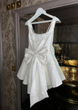 Love Letters Bow Mini Dress White