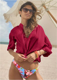 Bali Moderate Bikini Bottom Strawberry Floral