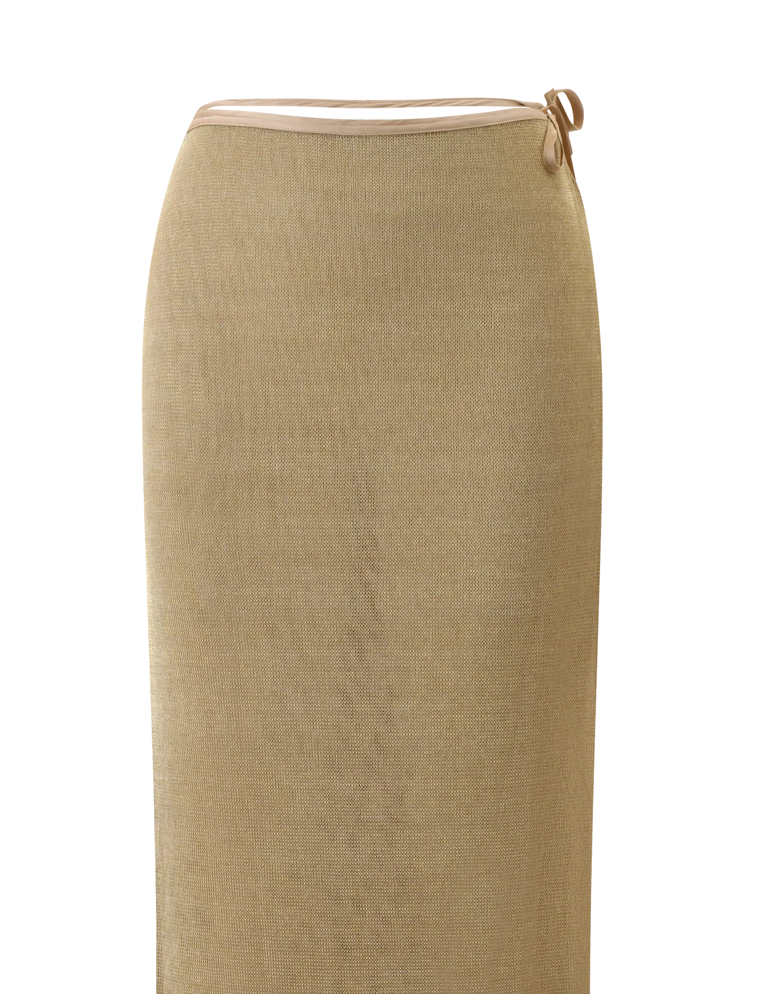 CYRENE TIE MAXI SKIRT GOLD