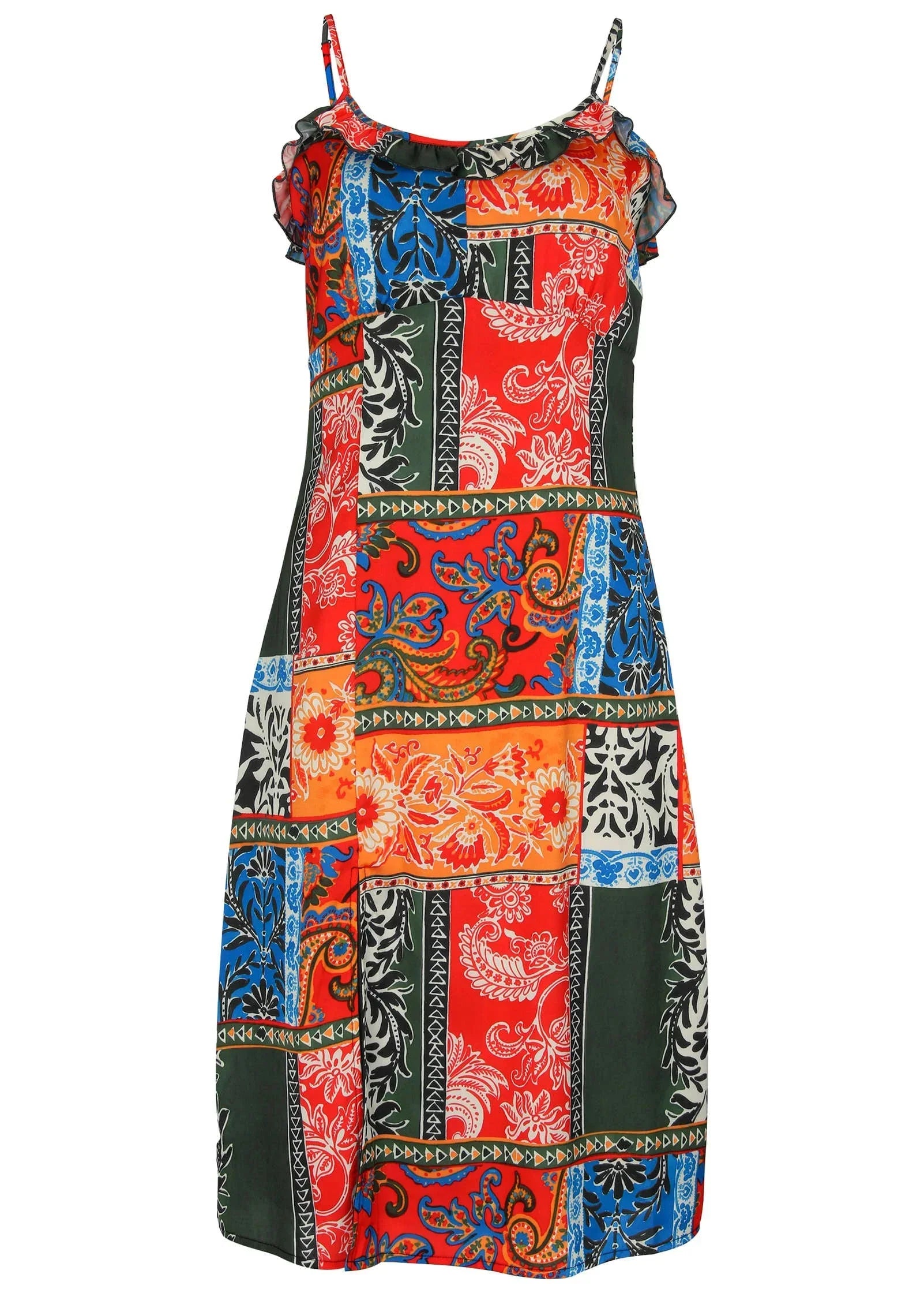 Stretch Charm Midi Dress Tamarini Garden Tile