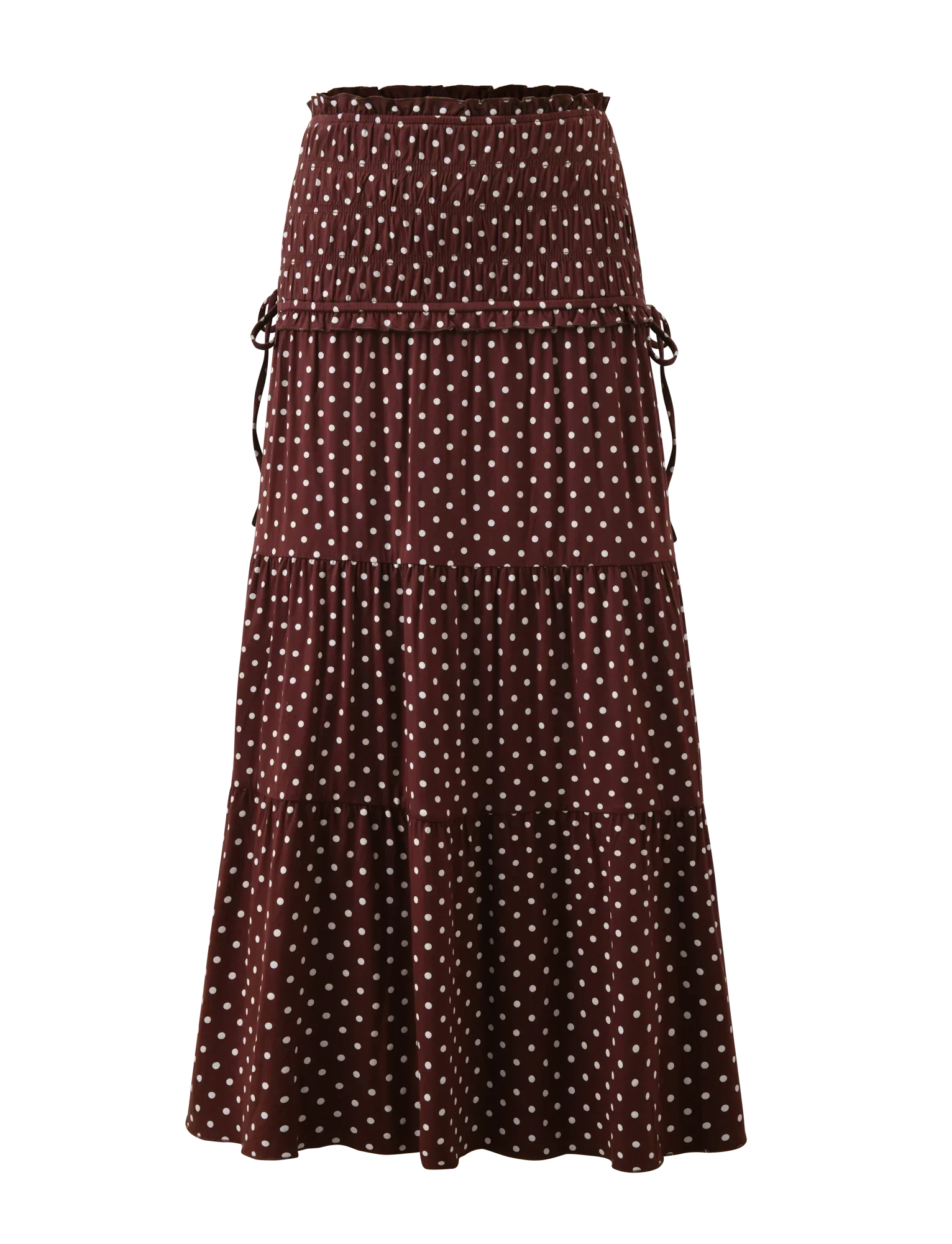 DENALI MAXI SKIRT BROWN DOT