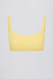 Soft Active Seam Detail Sports Bra in Lemon