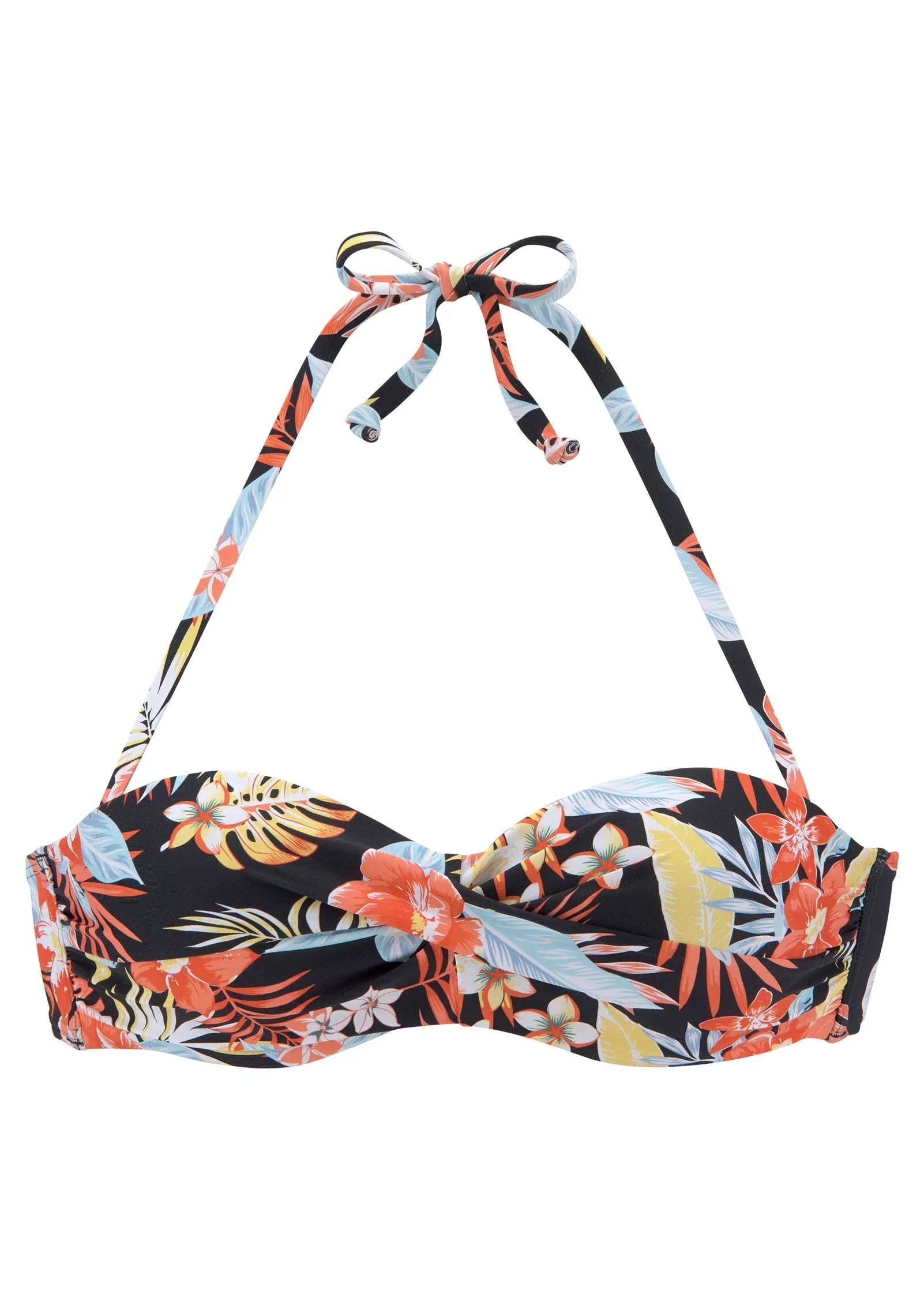 Bandeau Top Red Yellow Tropic