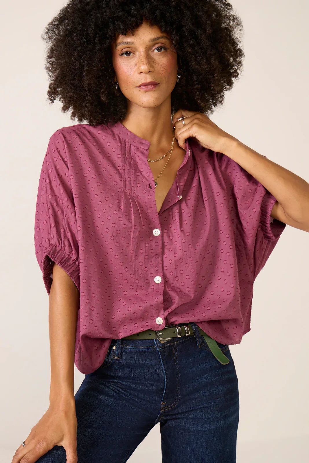 Mandarin Collar Top