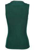 Ruched Mesh Top Tropical Green
