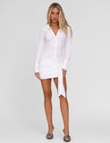 ZADIE SHIRT DRESS WHITE