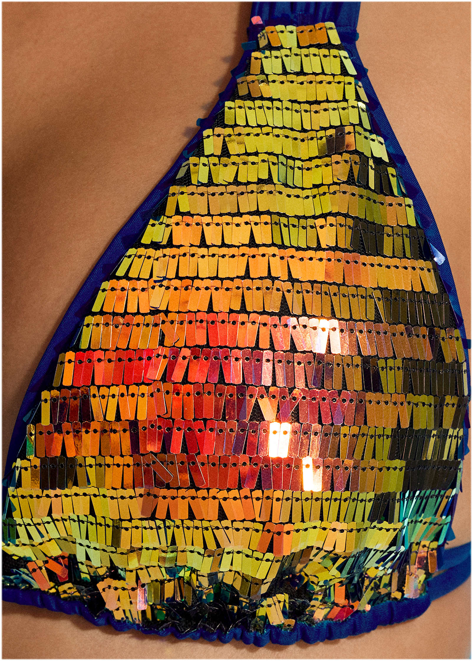 Getaway Glitz Bikini Top Sea Green Multi