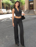 TAMARA PANT BLACK PINSTRIPE