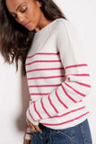 Campbell Cashmere Stripe Pullover