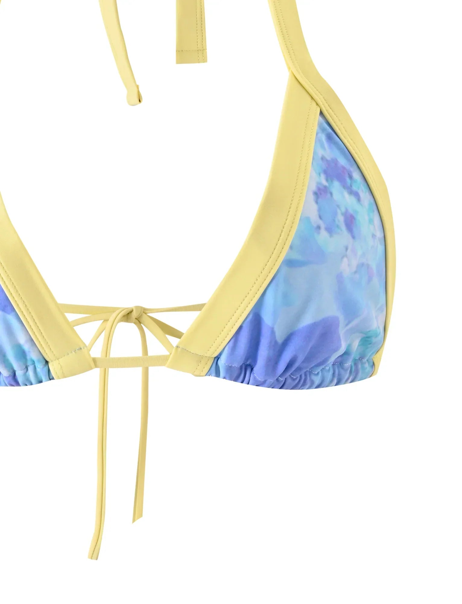 EMBERLAIN BIKINI TOP BLUE MACRO FLORAL