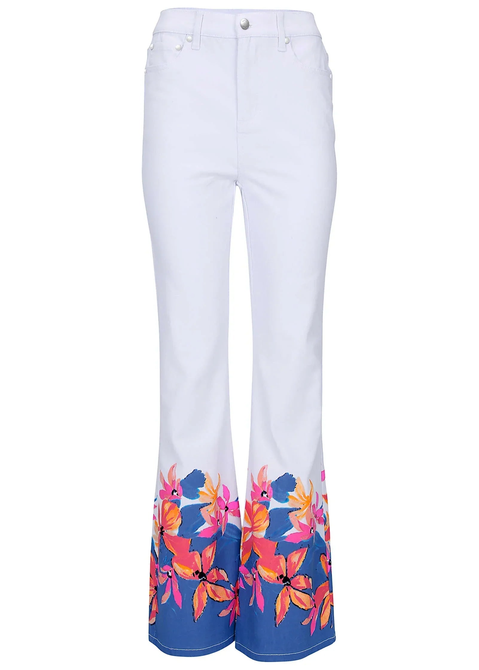 Flower Printed Modern Flare Flower Wave