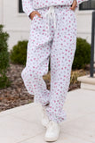 Jolie Pink Floral Sweatpants