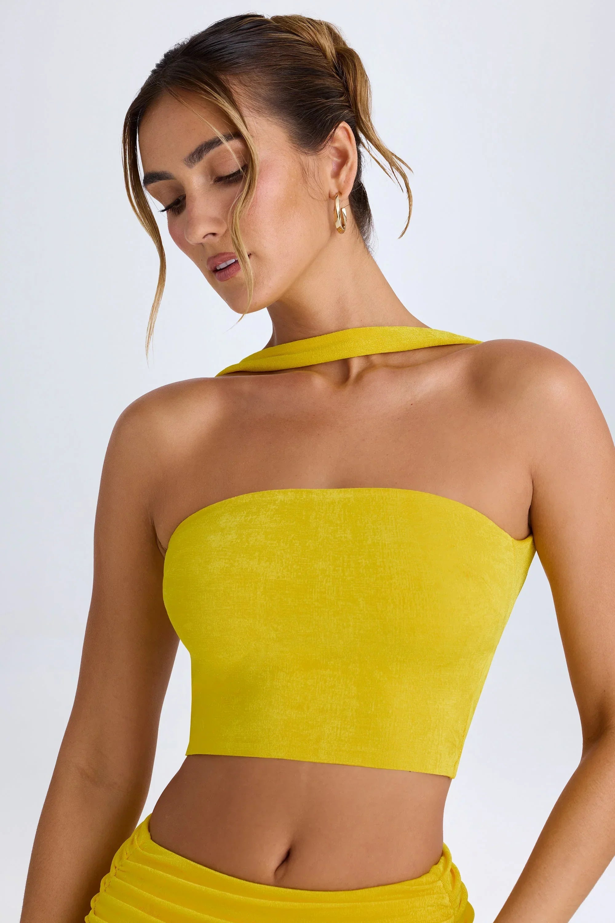 Choker Detail Bandeau Top in Buttercup