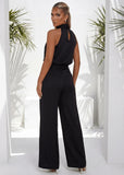Lip Service Satin Top and Trouser Two Piece Black
