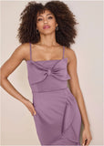 Bow And Ruffle Detail Dress Valerian