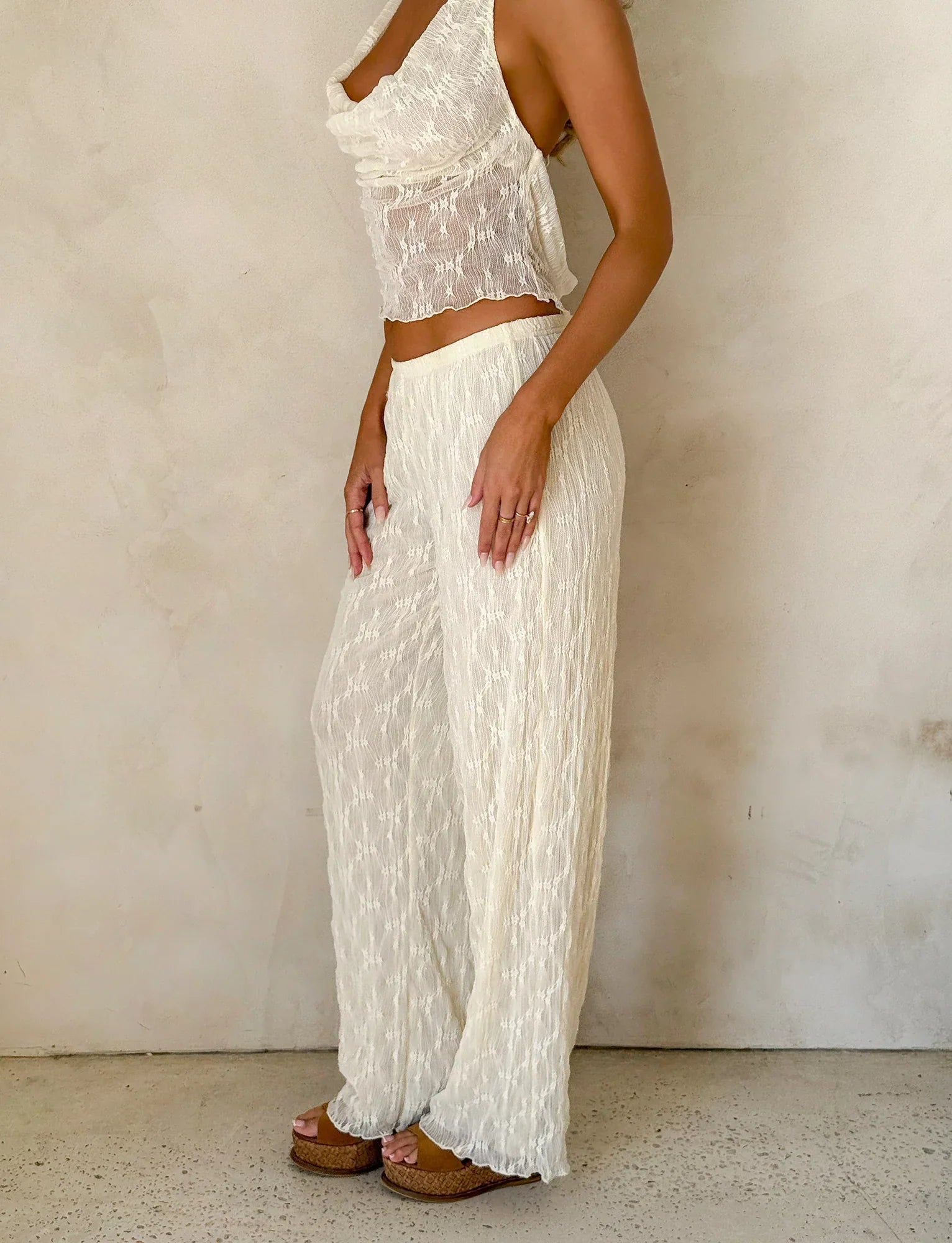 KATERINA PANT IVORY LACE