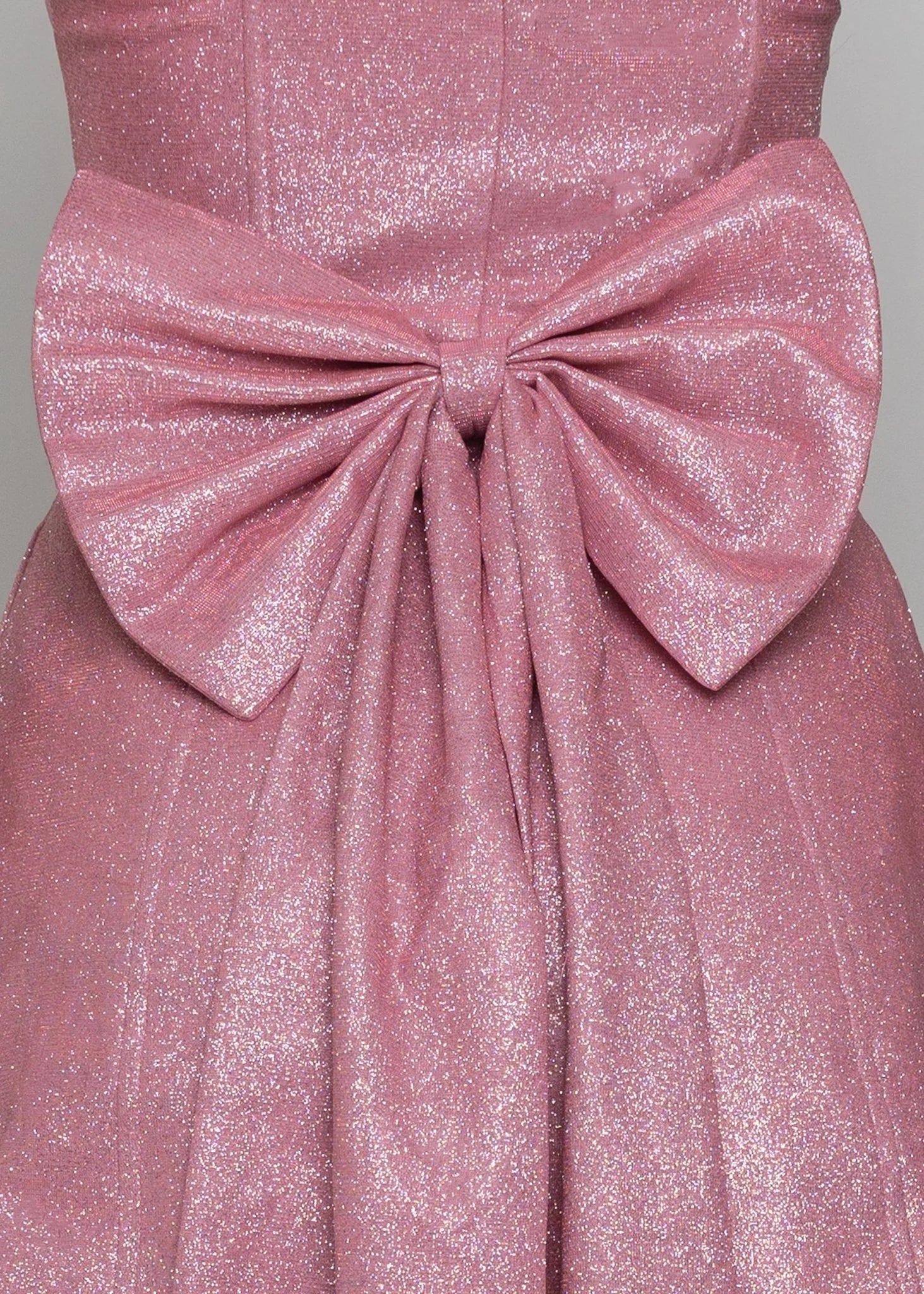 My Eternity Sparkle Bow Mini Dress Pink
