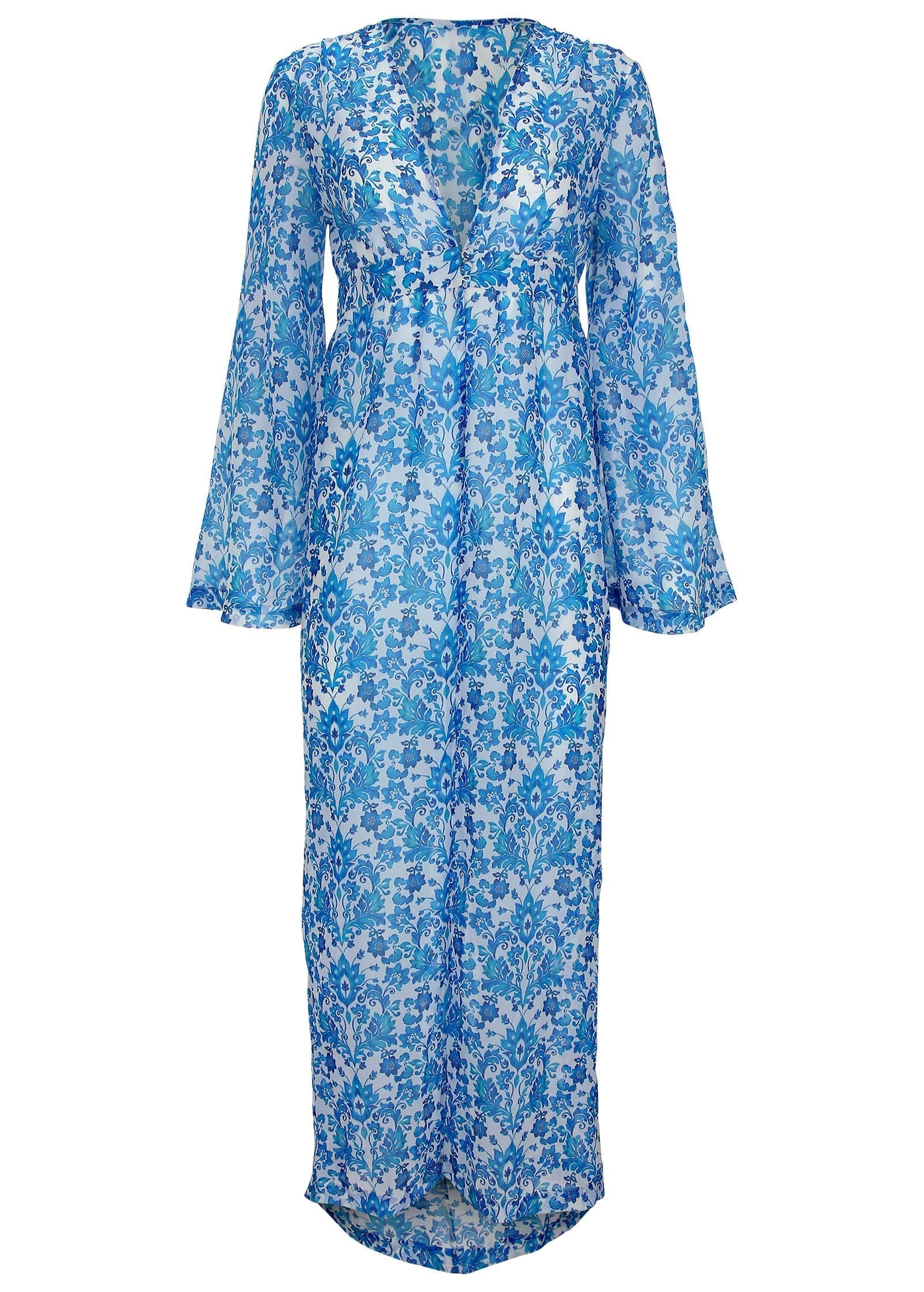 Sea Breeze Kimono Cover Up Delicate Floral