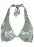 Belize Underwire Bikini Top Silver Metallic