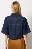 Short Sleeve Button Front Jacket