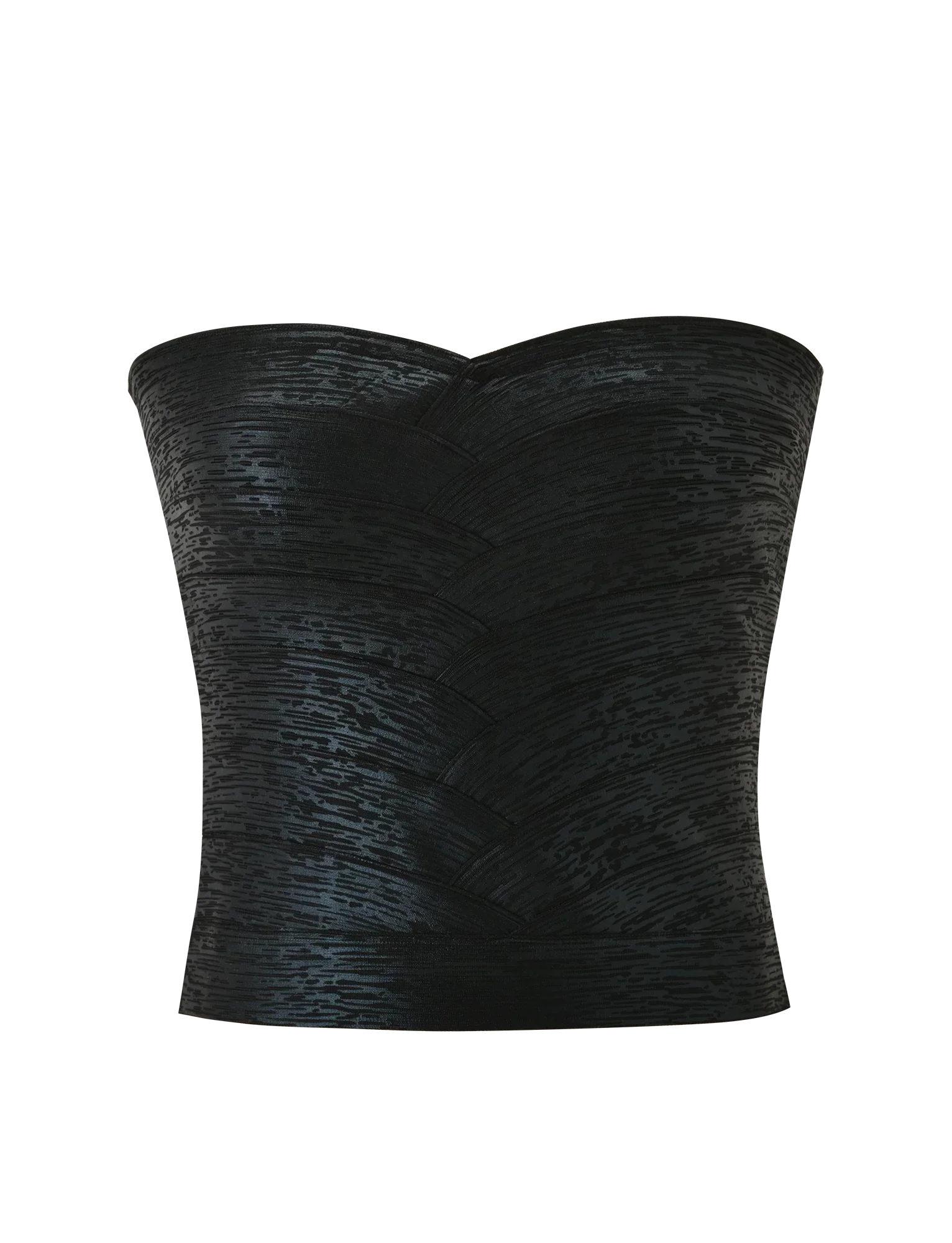 NIYA METALLIC BANDAGE TOP BLACK
