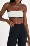 Soft Active Bandeau Sports Bra in Ivory