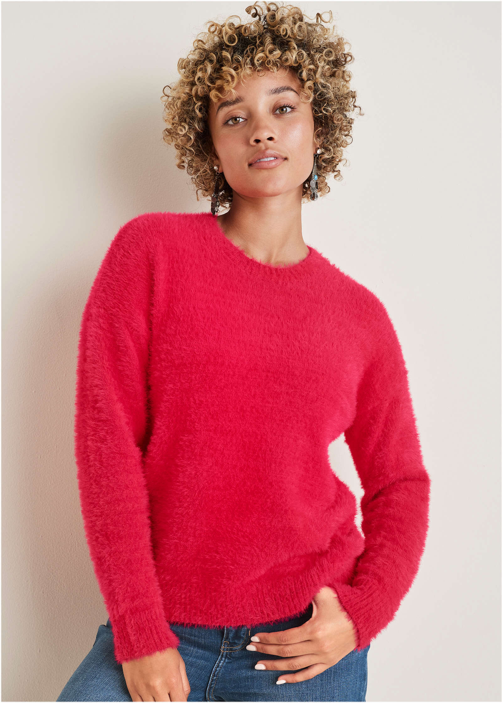Eyelash Sweater Barberry