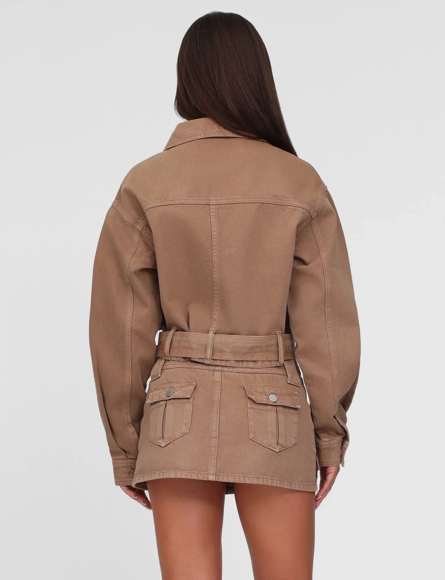 ZELIE JACKET NEUTRAL SANDBLAST WASHED TAN
