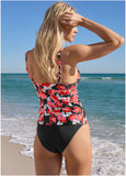 Paros Underwire Tankini Top Cartoon Poppy