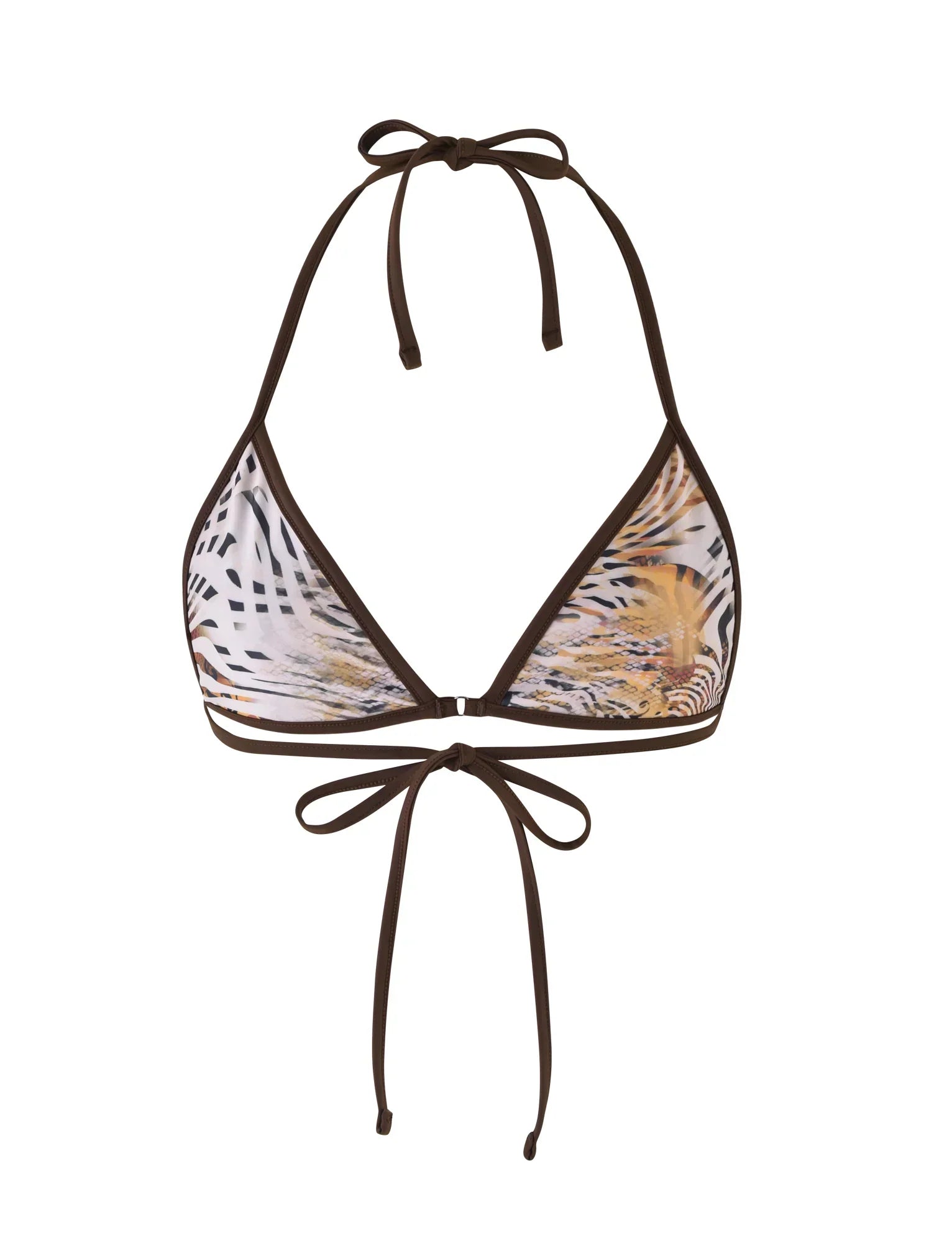 DIANA BIKINI TOP NEUTRAL ANIMAL ANIMAL MARBLE