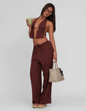 LAINEY TOP CHOCOLATE