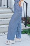 Lennon Navy Striped Pants