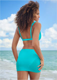 Over The Shoulder Marilyn Top Aqua Reef
