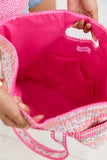 Avery Pink Patchwork Quilted Tote