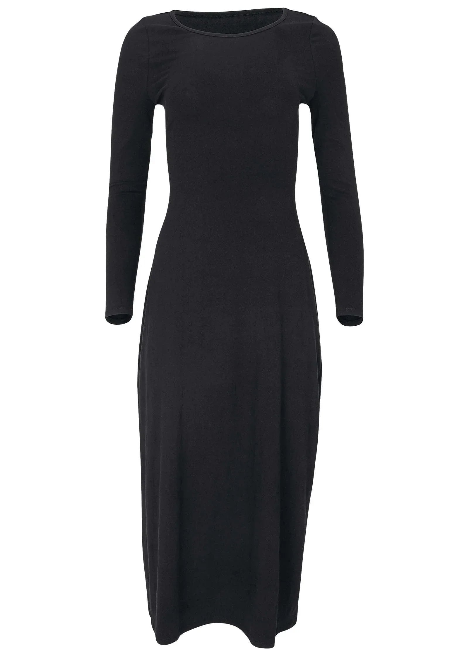 Open Back Maxi Dress Jet Black