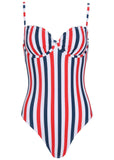 Bermuda Underwire Swimsuit Americana Stripe Large