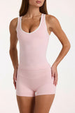 Soft Active Tank Top in Blush Marl